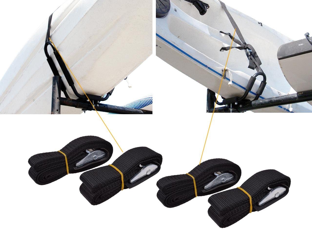 Lifetime Warranty TMS® 2 Pairs JBar Rack HD Kayak Carrier