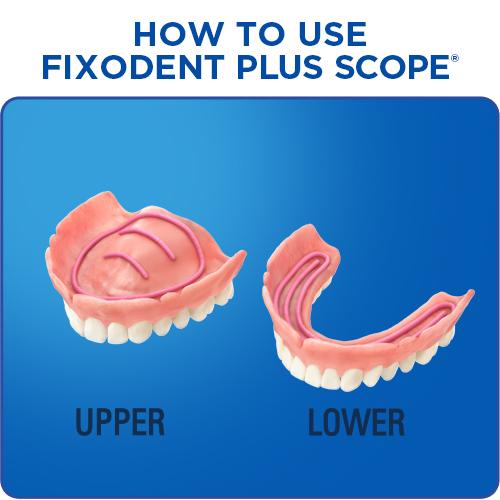 Fixodent Plus Scope Denture Adhesive Cream 2 Oz (Pack of 4