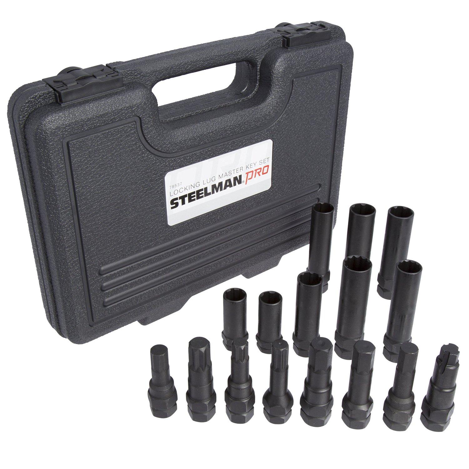STEELMAN PRO 78537 16Piece Locking Lug Nut Master Key Set
