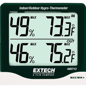 display, LCD screen, big digits, dual, temperature and humidity, readout, indoor, outdoor