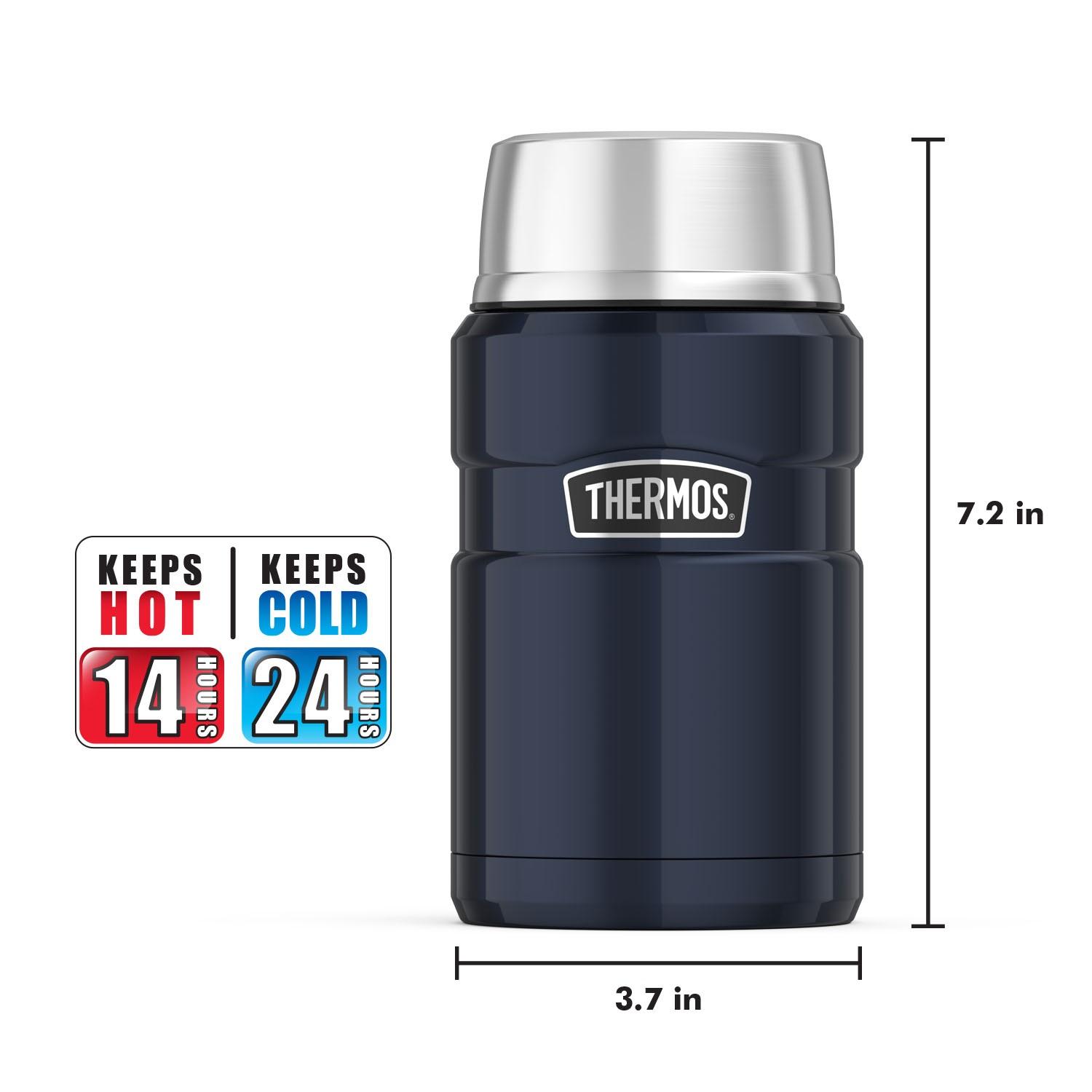 Thermos Stainless King 24 Ounce Food Jar, Midnight Blue