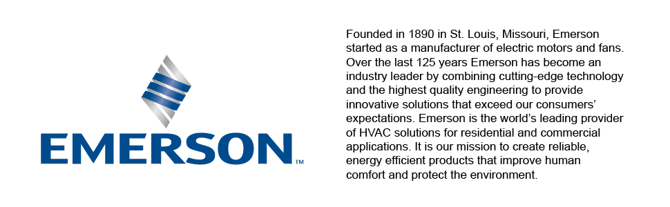 Emerson 1F97-1277 Touchscreen 7-Day Programmable Thermostat for Single