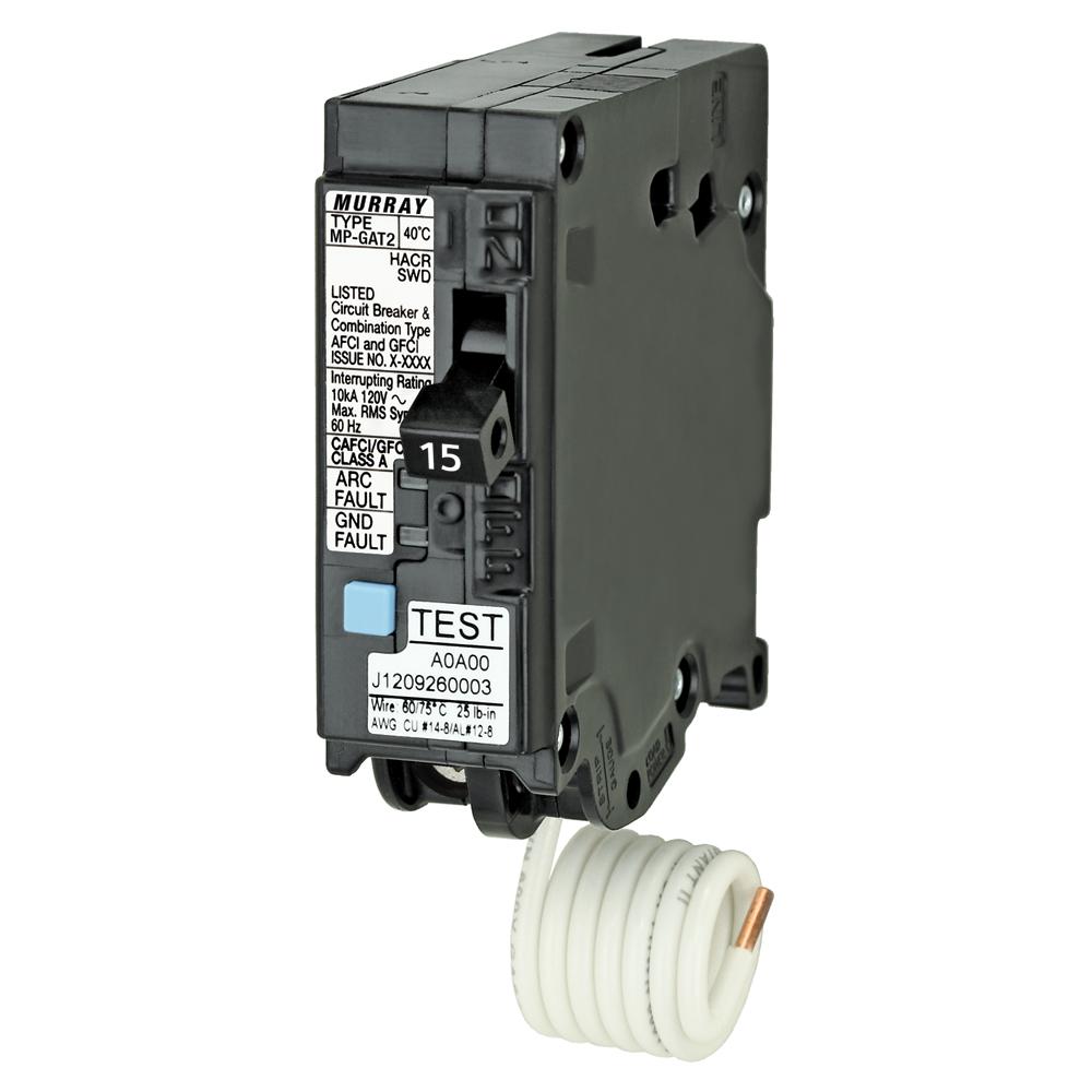 Murray MP120DF 20Amp AFCI/GFCI Dual Function Circuit Breaker, Plug on