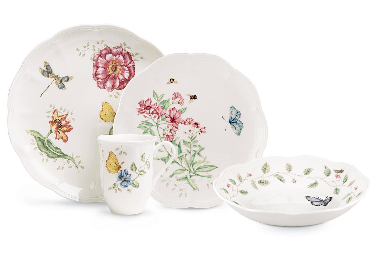 Lenox Butterfly Meadow 18Piece Dinnerware Set, Service