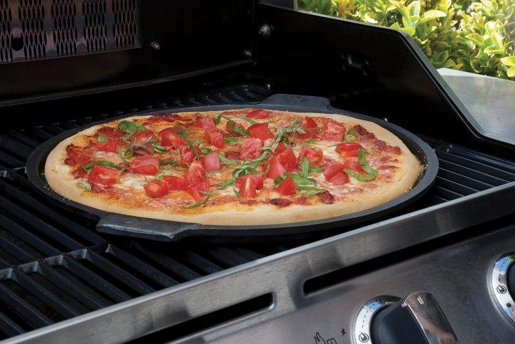 Pizzacraft Cast Iron Pizza Pan, 14Inch, For Oven or Grill