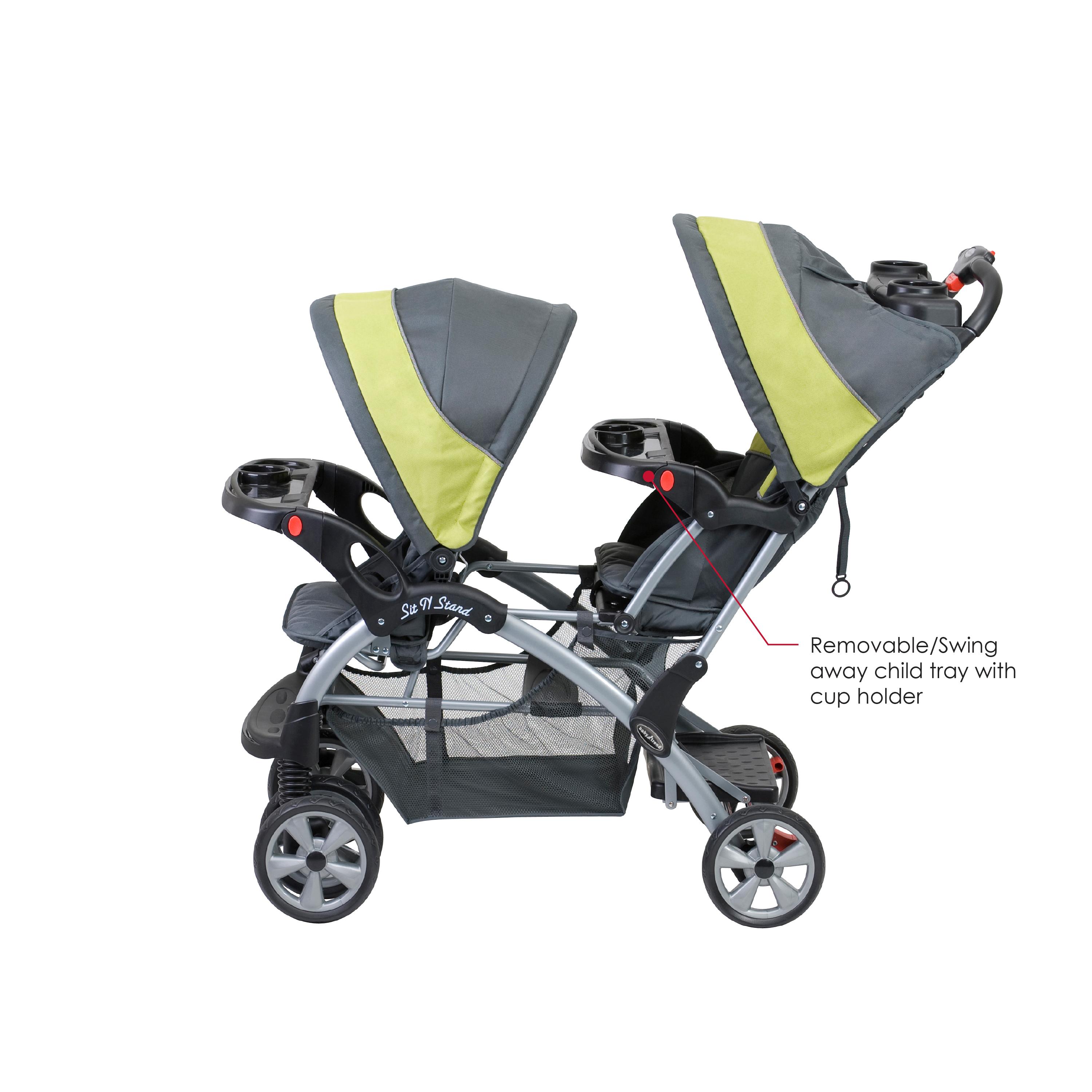 Baby Trend Sit N Stand Double, Carbon Tandem Strollers