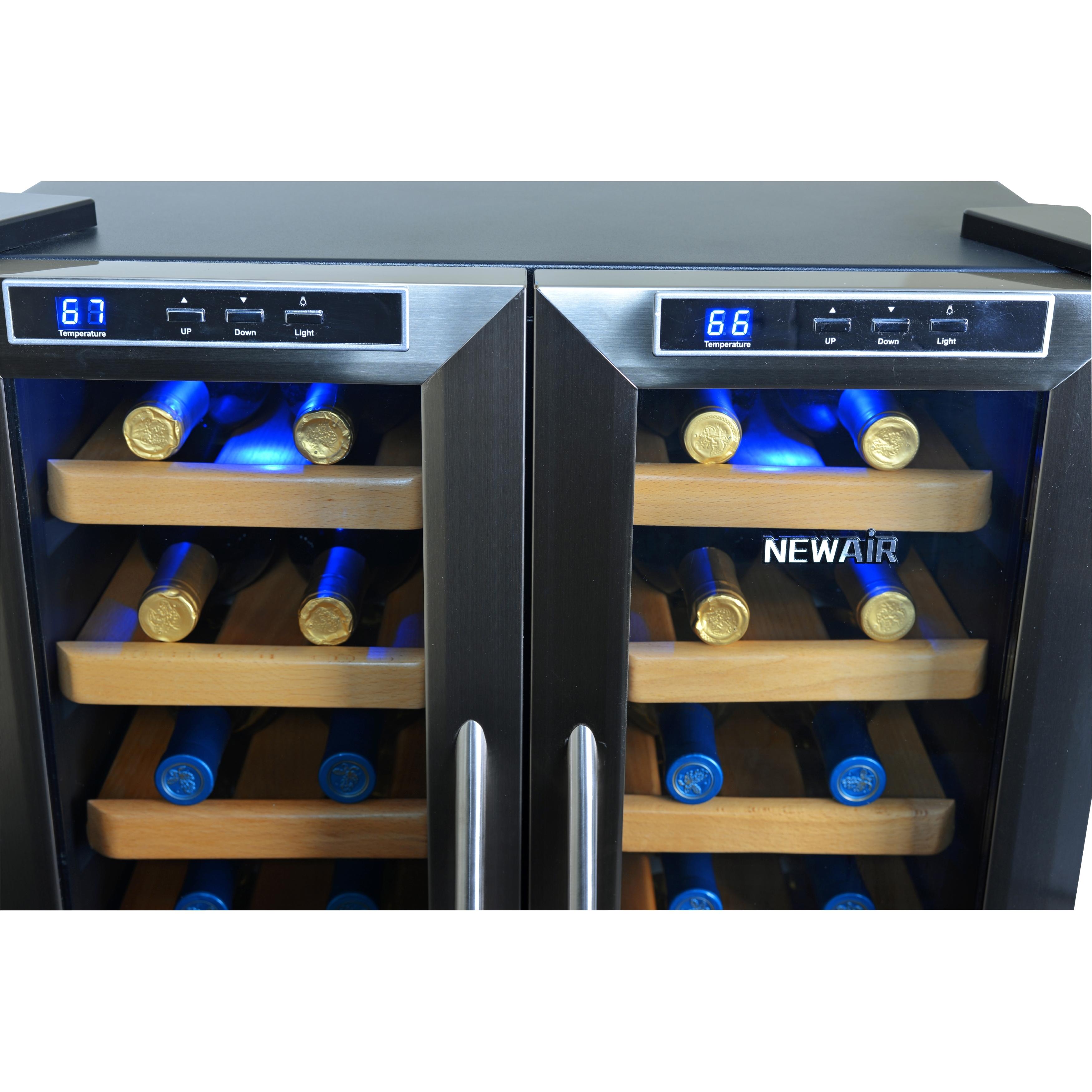 NewAir AW321ED 32 Bottle Dual Zone Thermoelectric Wine