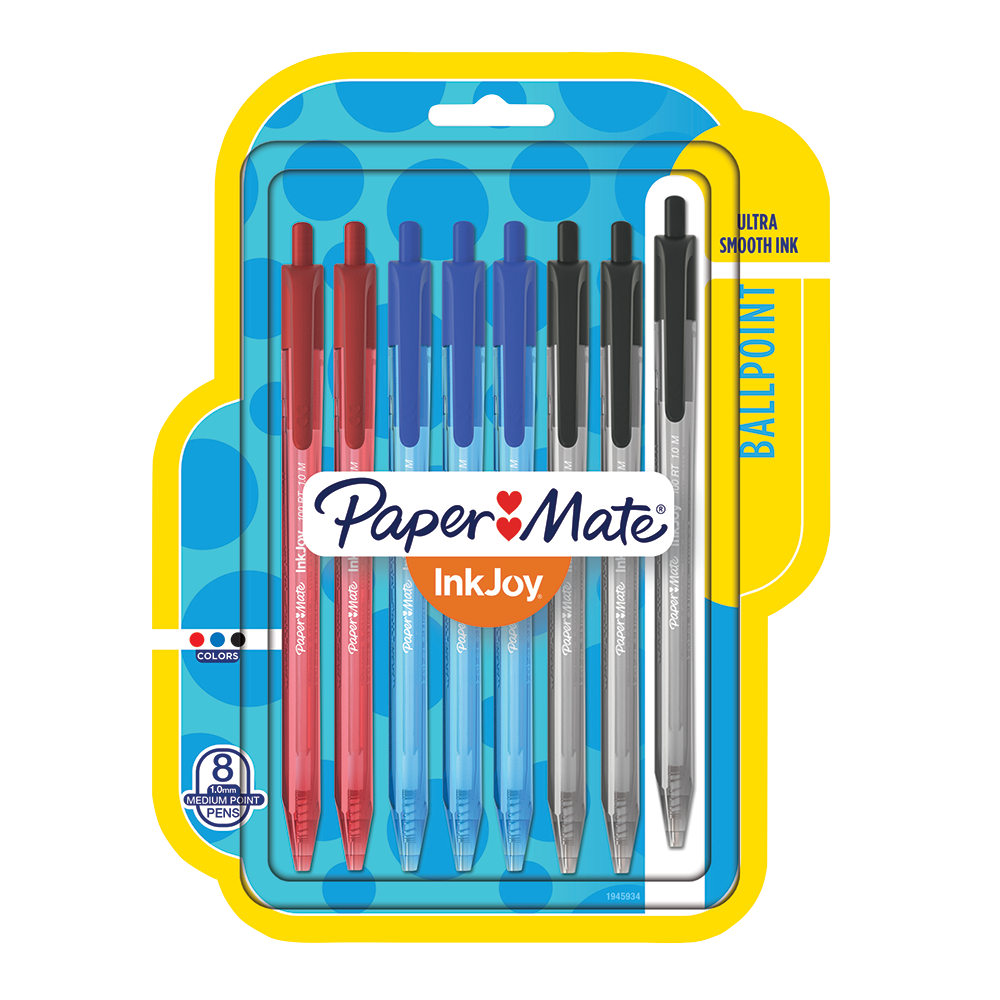 Paper Mate InkJoy 100RT Retractable Ballpoint Pens, Medium