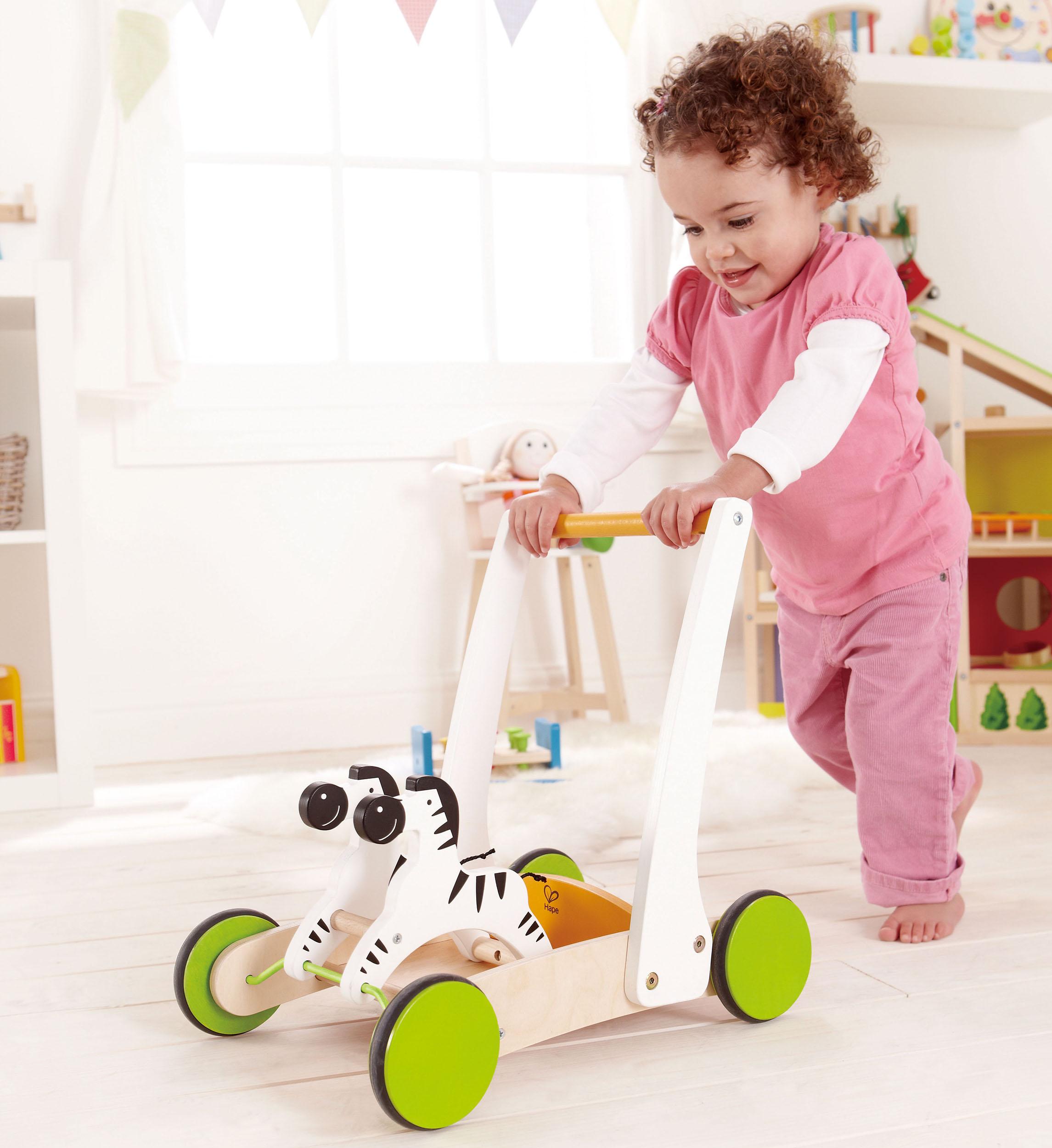 Hape Award Winning Galloping Zebra Cart Toys & Games