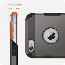 iphone 6 case cover heavy duty dual layers shockproof absorbent resistant military grade rugged