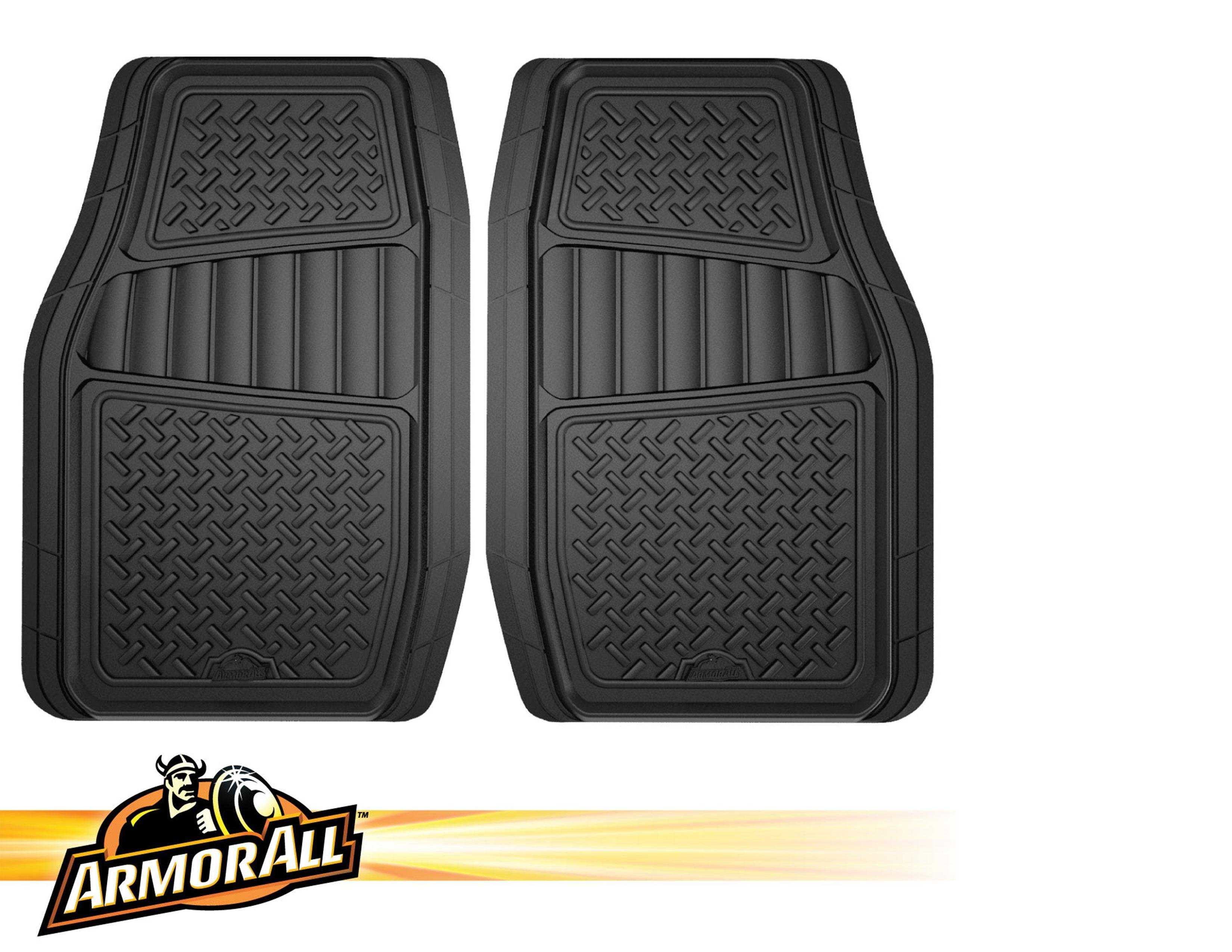 Armor All 78830 2Piece Black All Season Truck/SUV Rubber Floor Mat Automotive