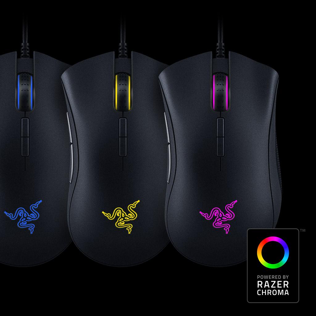 Razer DeathAdder Elite MultiColor Ergonomic Gaming Mouse World's Most Precise