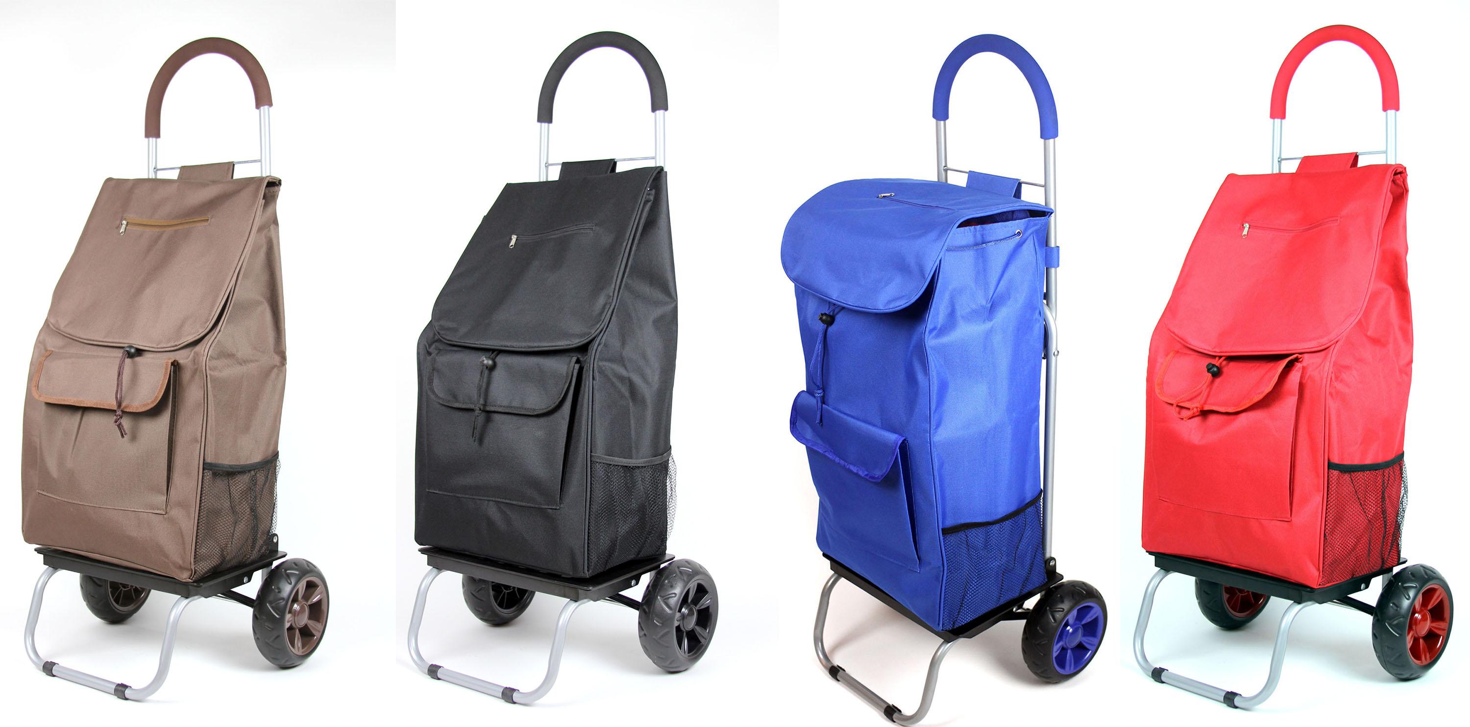 Trolley Dolly, Blue Shopping Grocery Foldable Cart Home