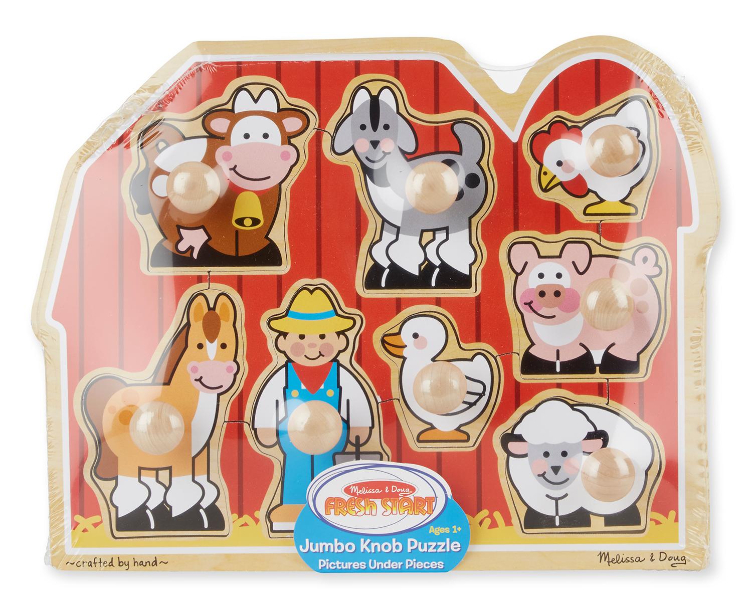 Melissa & Doug Farm Animals Jumbo Knob Wooden Puzzle Melissa & Doug Toys & Games