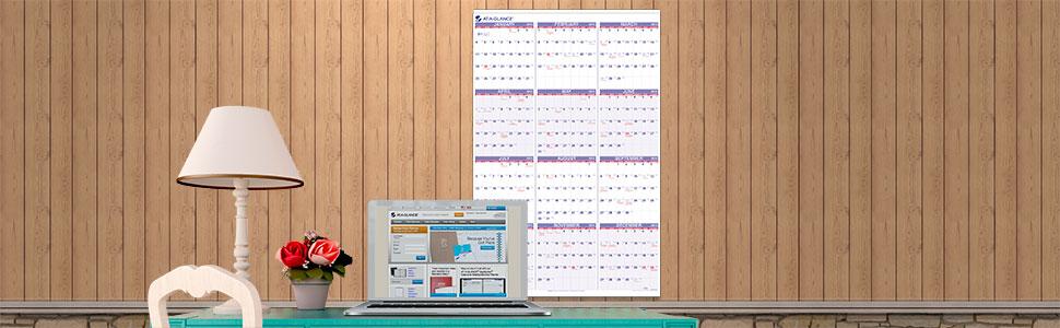 Amazon AT A GLANCE Yearly Wall Calendar 2015 24 X 36 Inch Page 