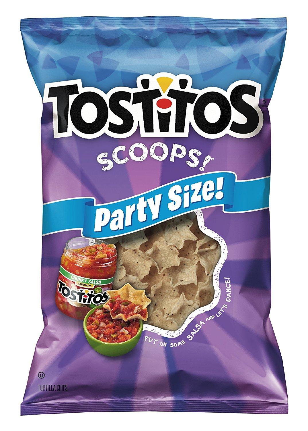 Tostitos Scoops! Tortilla Chips, Party Size! (14.5 Ounce) Prime Pantry