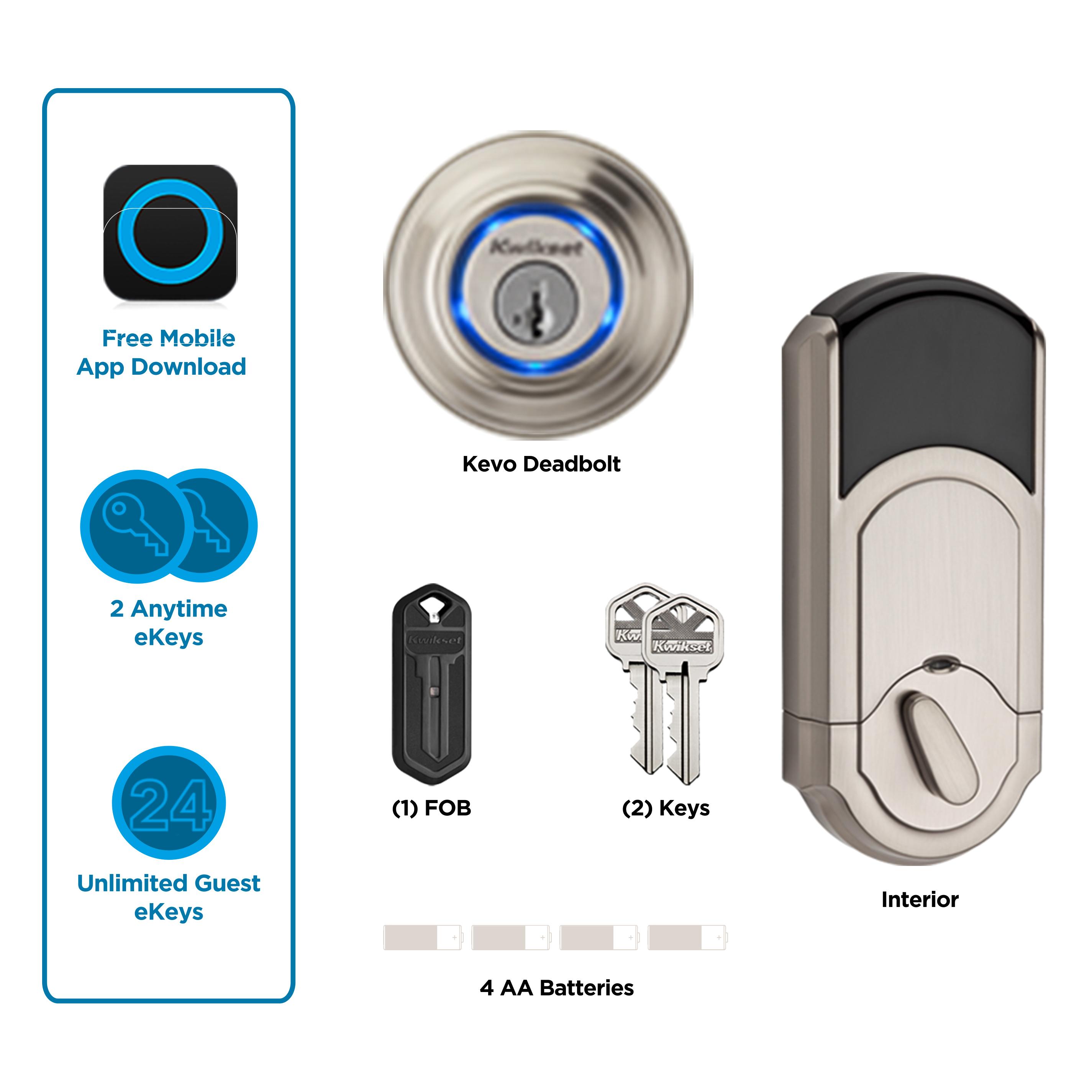 Kwikset Kevo (1st Gen) Touch-to-Open Bluetooth Smart Lock