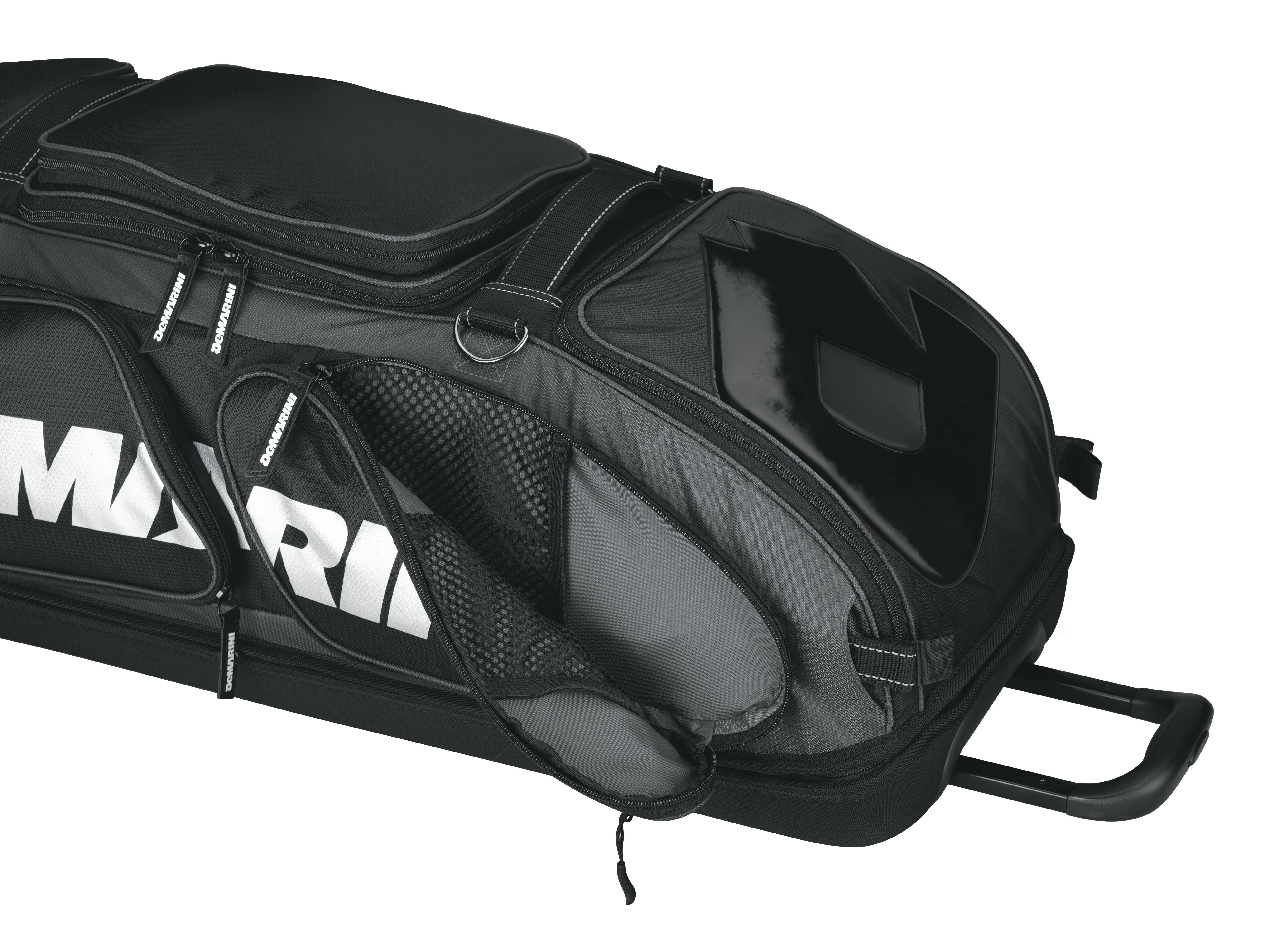 Demarini OPS Wheeled Bag (Black) Baseball Bat Bags