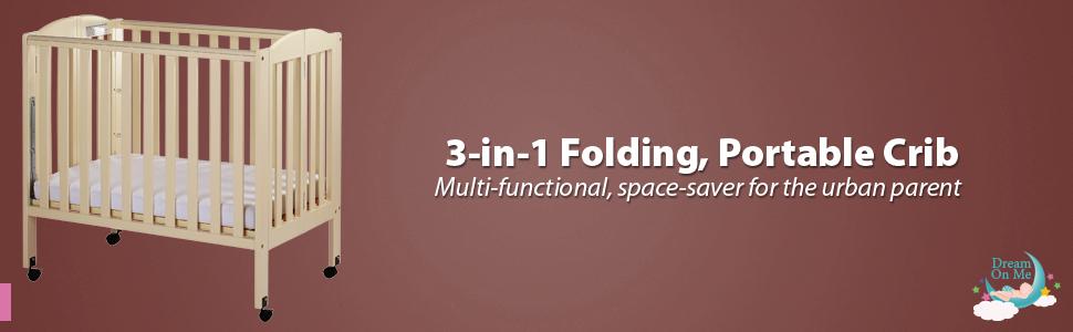 dream on me 3 in 1 portable crib