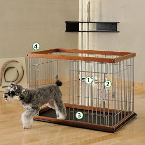 Richell Expandable Pet Pen Floor Tray - Medium Size, Easy-Clean Floor Protection