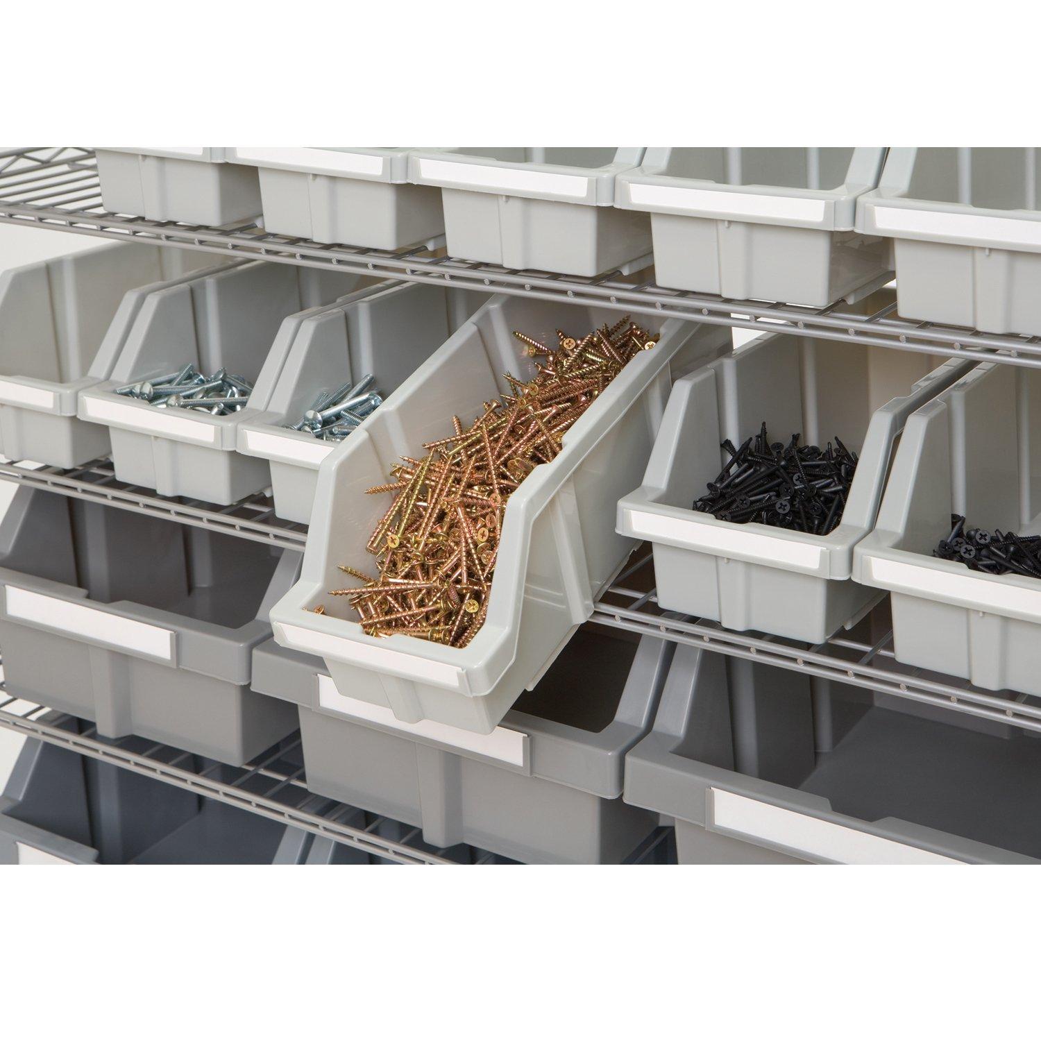Seville Classics WEBK403 Bins for Commercial Bin Rack System, 3Pack Home & Kitchen