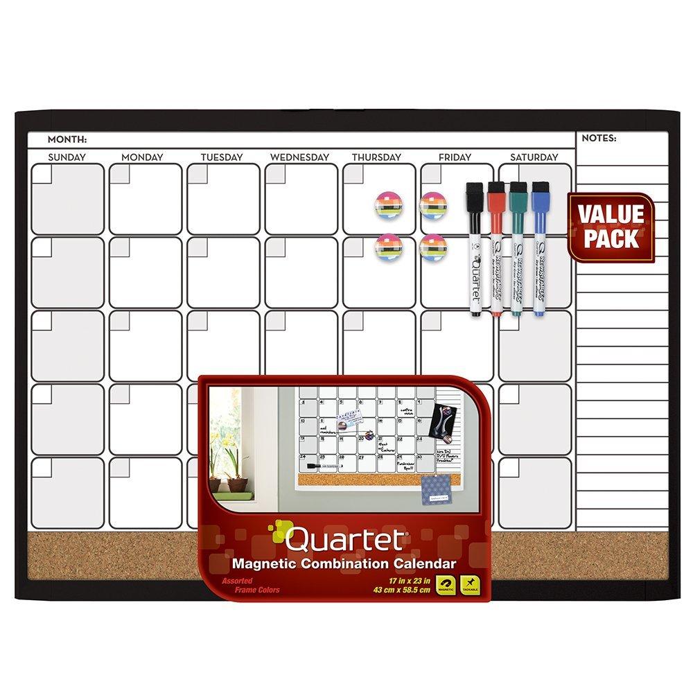Amazon Quartet Dry Erase Cork Calendar Board Combo Value Pack 