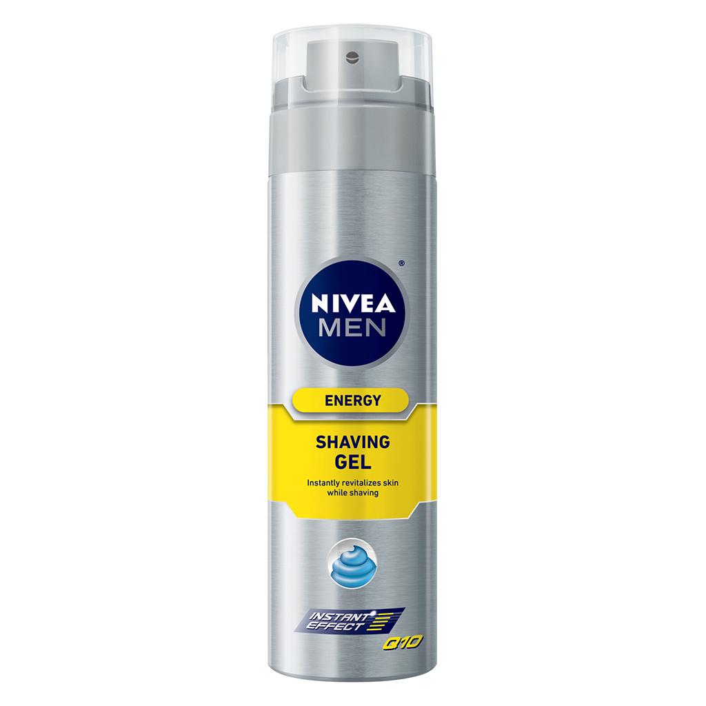 NIVEA FOR MEN Energy, Shaving Gel 7 oz (Pack of 3) Beauty