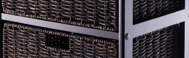 Amazon.com - Winsome Omaha Storage Rack with 4-Foldable Basket - Home