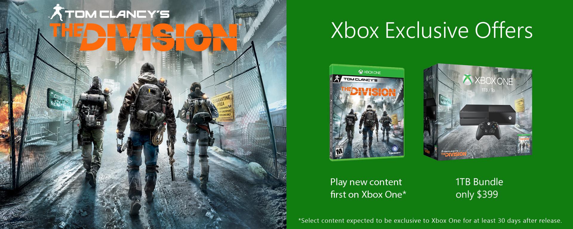 Tom Clancy's The Division Xbox One Video Games