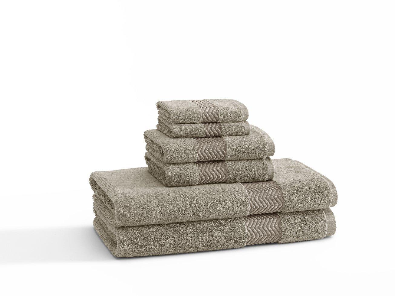 Kassatex Chenille Collection Hand Towel, Mink Home & Kitchen