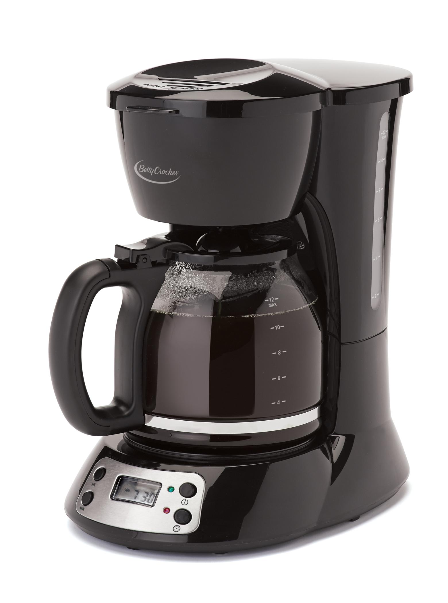 Betty Crocker BC2825CB 12Cup Coffee Maker, Black Kitchen