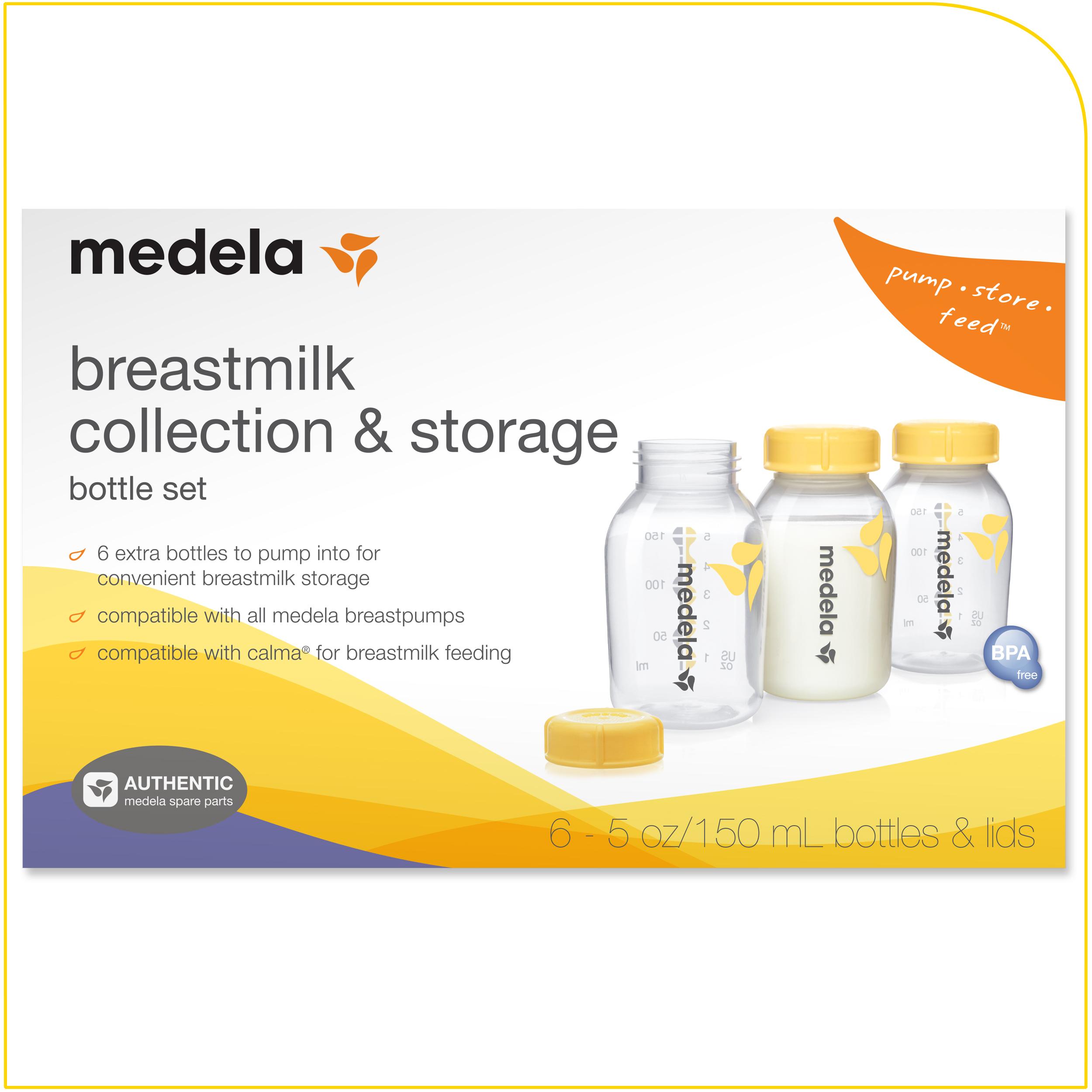 Medela Breast Milk Collection and Storage Bottles, 5 Ounce