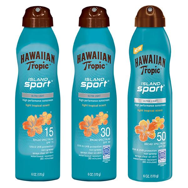 Hawaiian Tropic Sunscreen Island Sport Broad Spectrum Sun