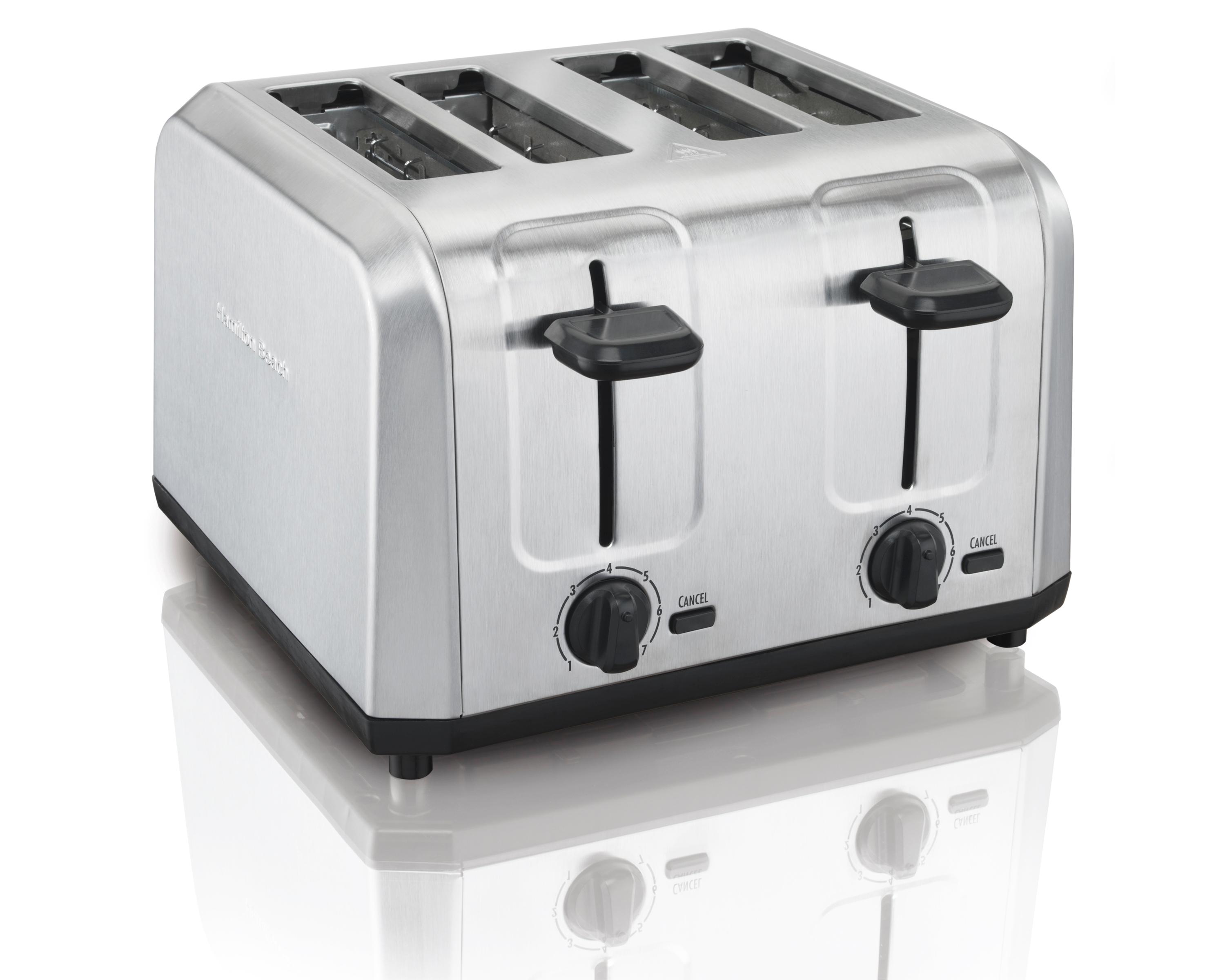Hamilton Beach Classic Chrome 4 Slice Toaster Stainless Steel Wide Slot Toaster eBay