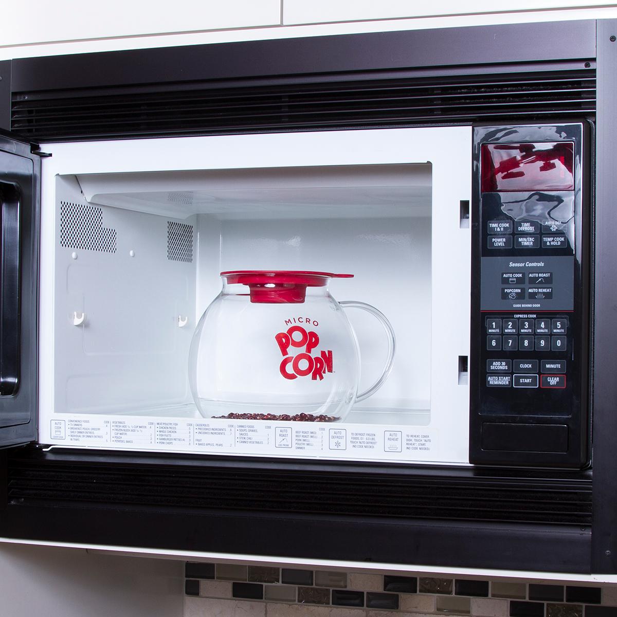 Ecolution MicroPop Popcorn Popper, 3 QT Capacity Glass