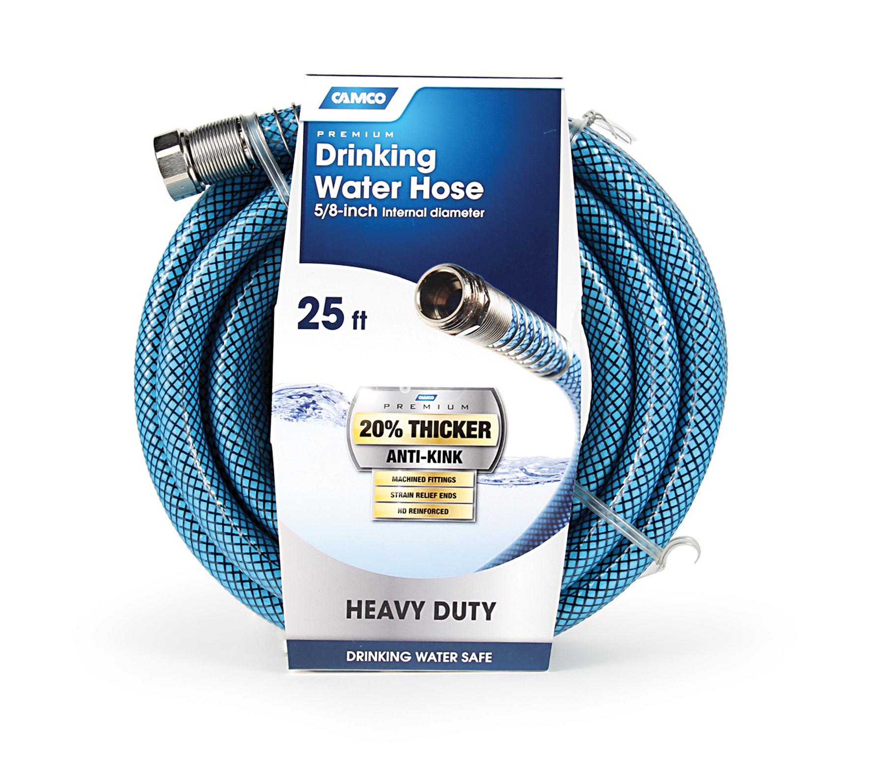 Camco 25ft Premium Drinking Water Hose Lead and BPA Free