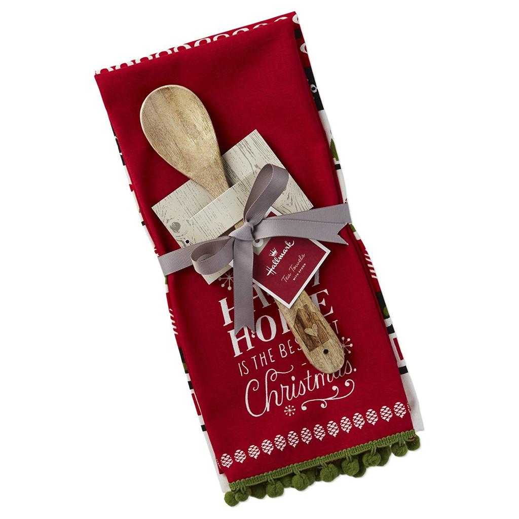 Hallmark Home Set of Two Holiday Season Tea Towels and
