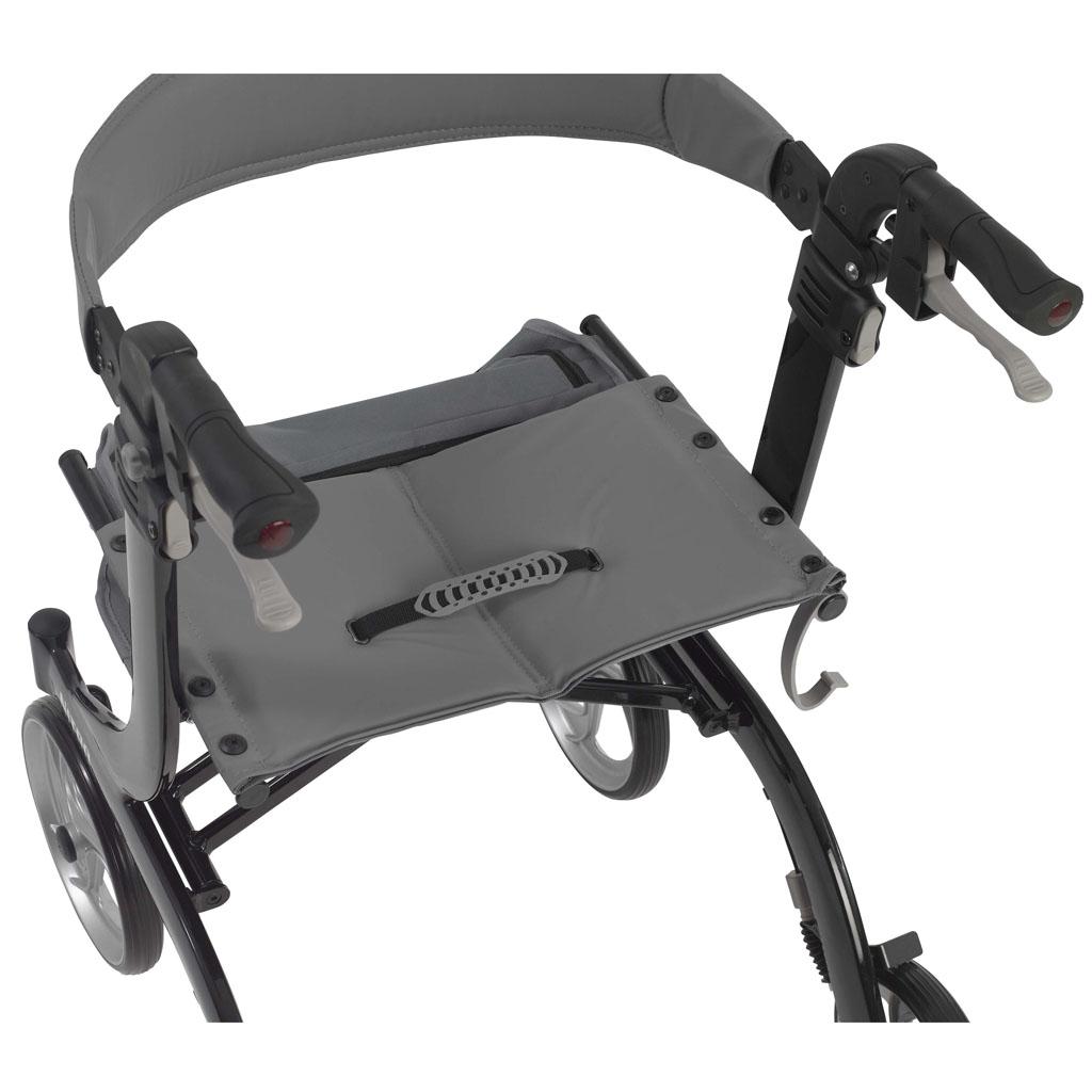 Drive Medical Nitro Euro Style Black Rollator Walker, Black