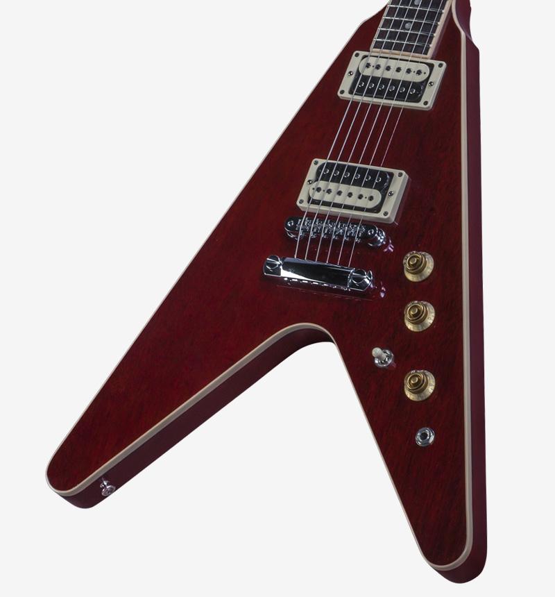 Gibson Flying V Pro 2016 T Electric Guitar, Wine Red
