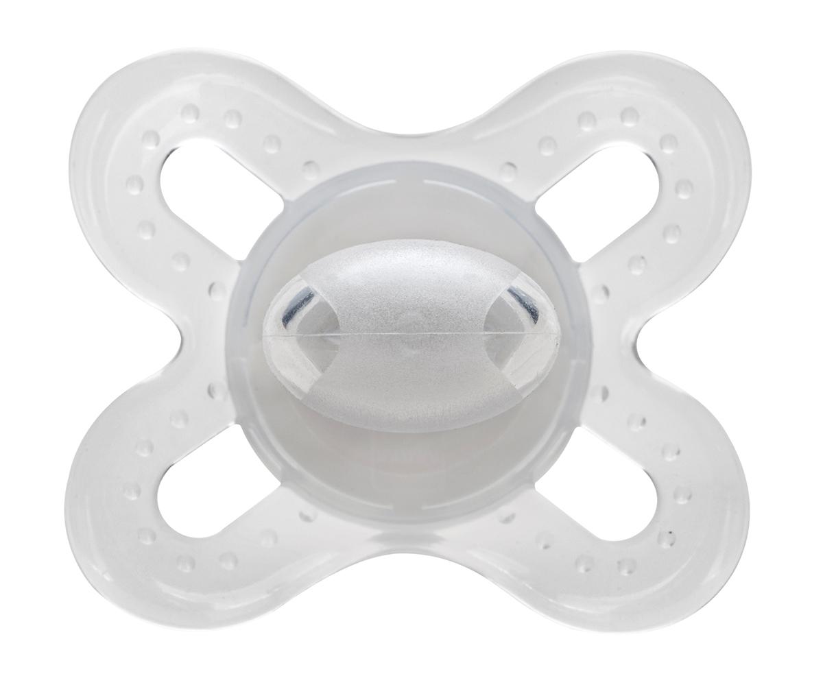MAM Newborn Start Orthodontic Pacifier, Unisex, 0+ Months, 2Count Baby Pacifiers