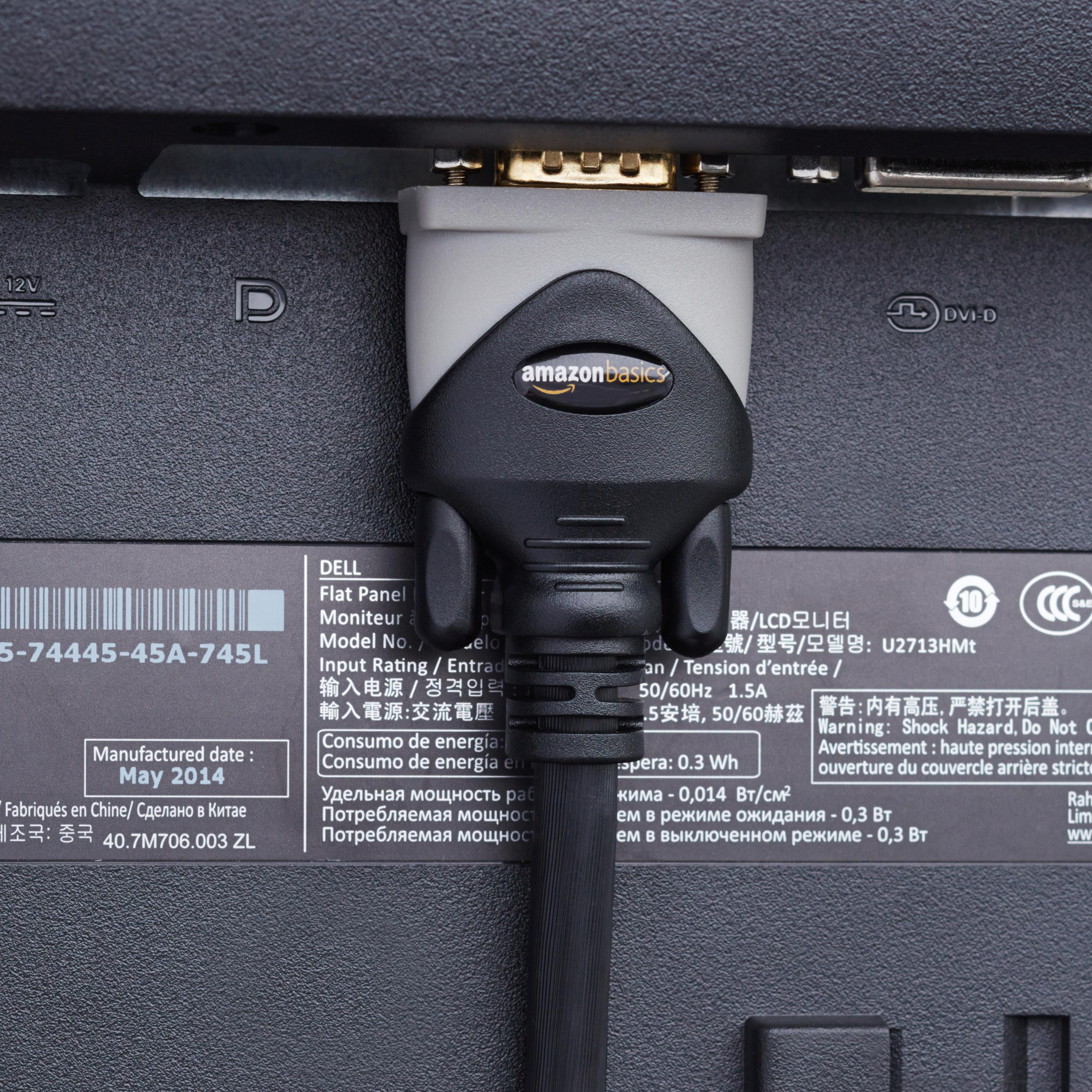 AmazonBasics VGA to VGA PC Computer Monitor Cable 6 Feet