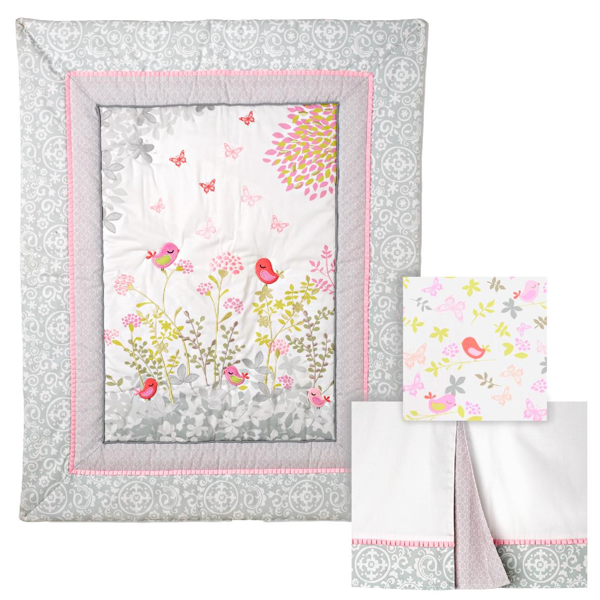 Just Born Crib Bedding Set, Botanica Baby