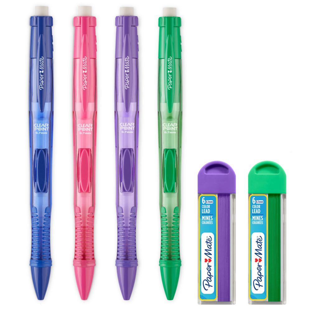 Paper Mate Clearpoint Color Leads Mechanical Pencils and