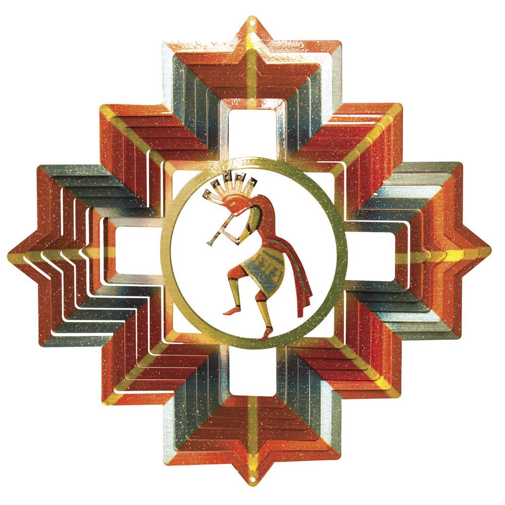 Iron Stop Designer Kokopelli Wind Spinner Patio, Lawn & Garden