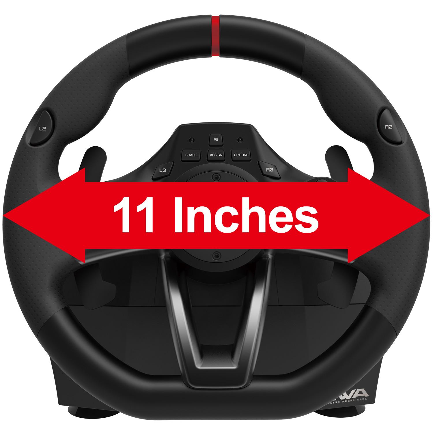HORI Racing Wheel Apex for PlayStation 4/3, and PC Video Games