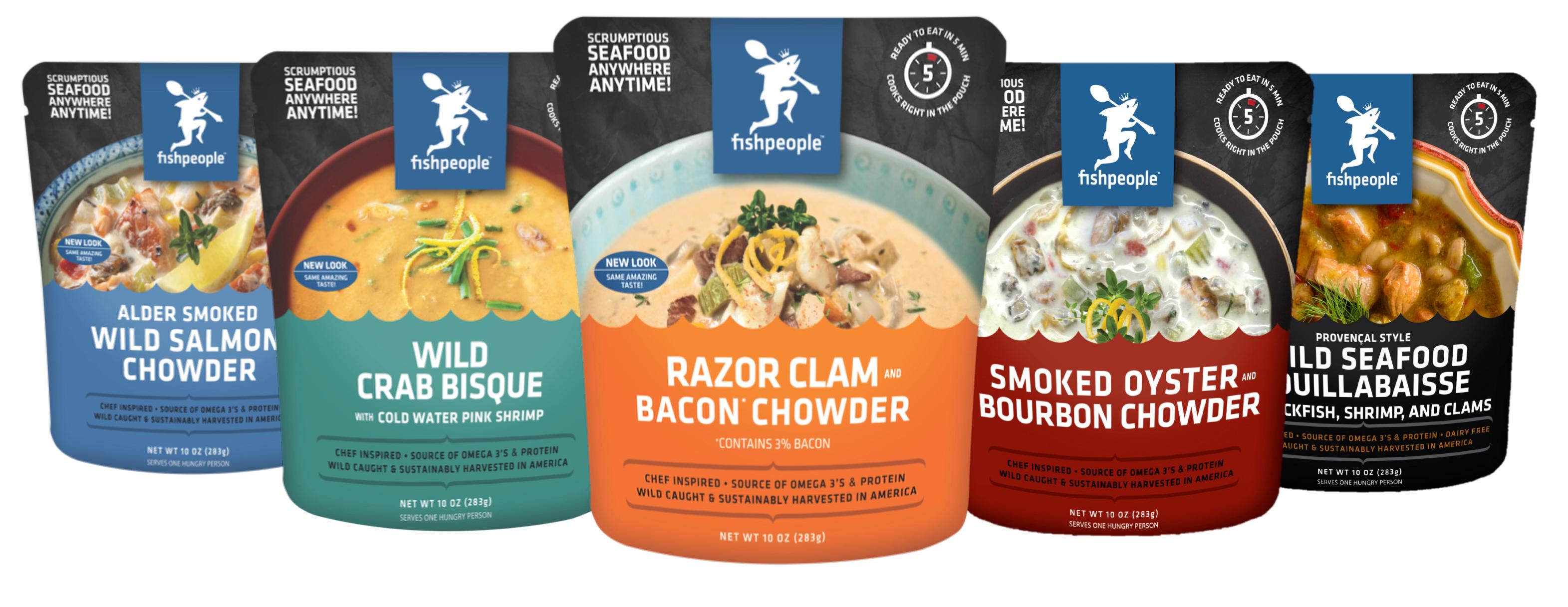 Fishpeople Soup Variety Pack, 12 Count Grocery & Gourmet