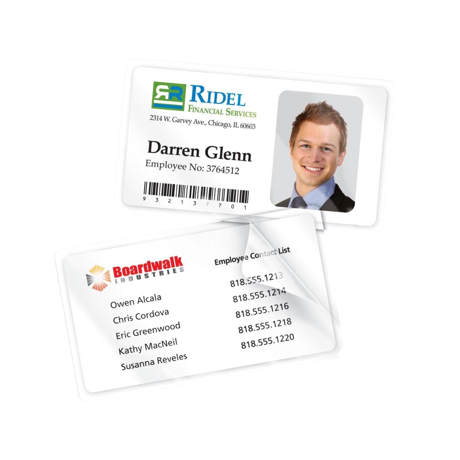 Avery Durable Self Laminating Business Cards Pack of 20