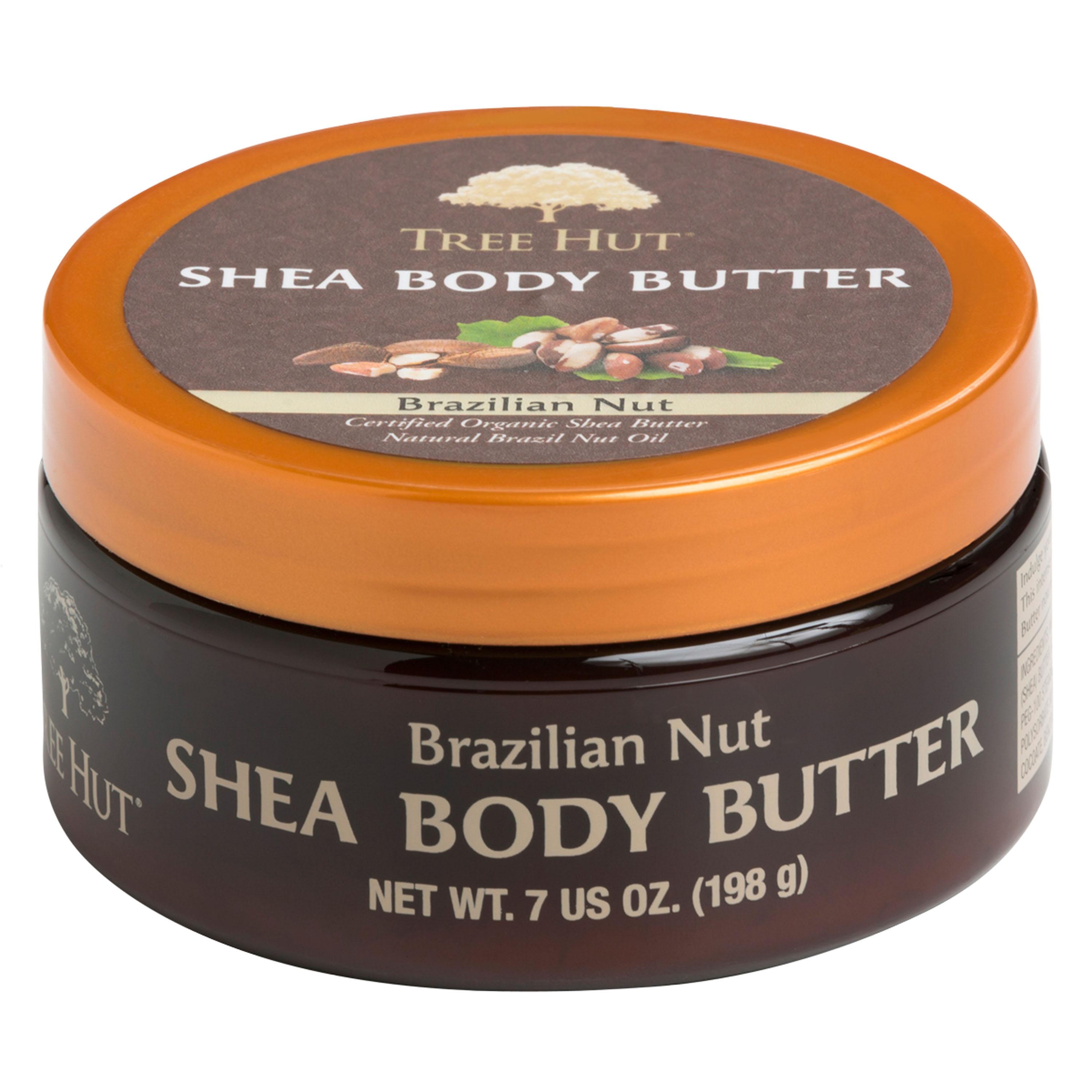 Tree Hut Shea Body Butter, Brazilian Nut, 7Ounce (Pack of
