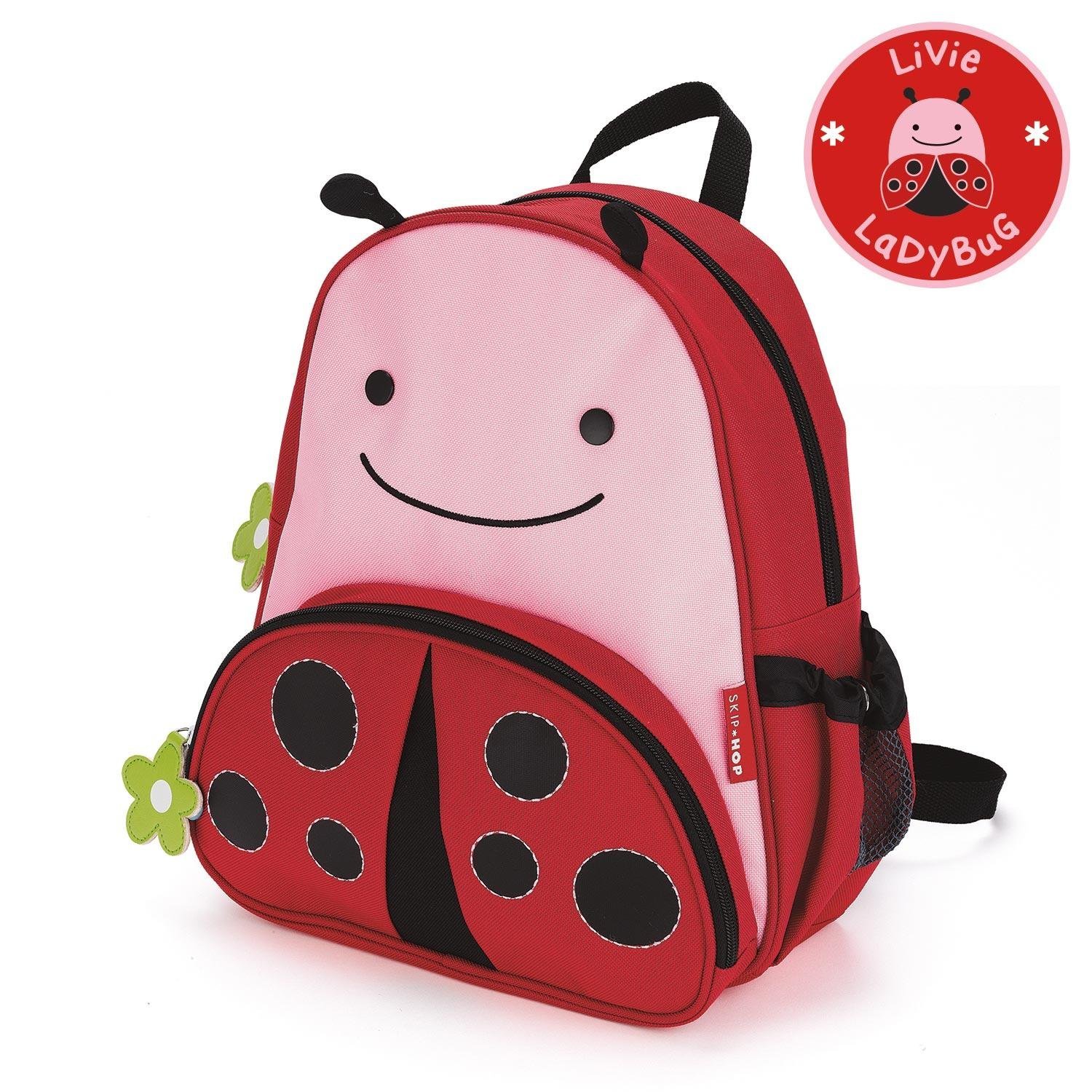Toddler Backpack, 12" Ladybug School Bag, Multi Baby