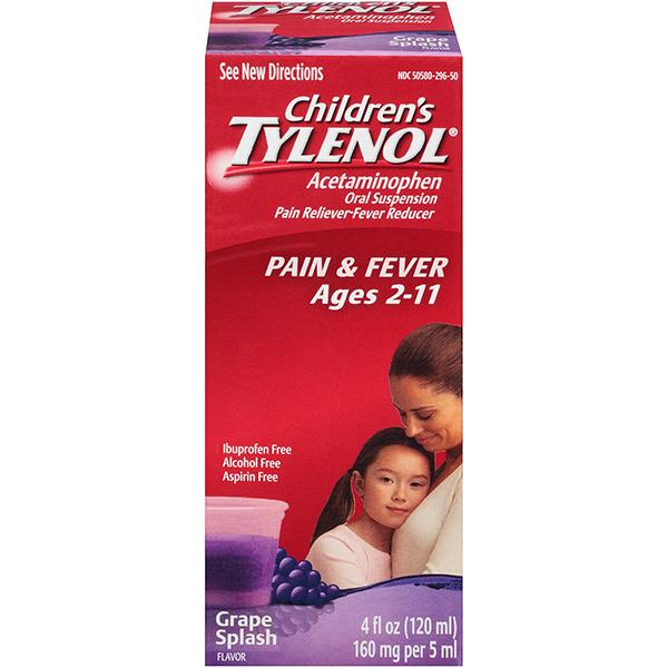 Children's Tylenol Oral Suspension, Fever Reducer and Pain